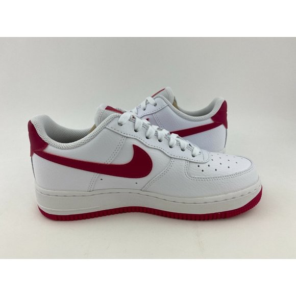 Nike Air Force 1 07 Wild Cherry White Women's Sneakers Shoes Pink Red - Picture 11 of 12